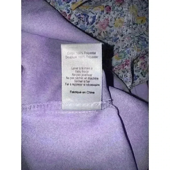 Meraki Tiered Floral Chiffon Dress Ruffles NWT Size Medium - Picture 6 of 7